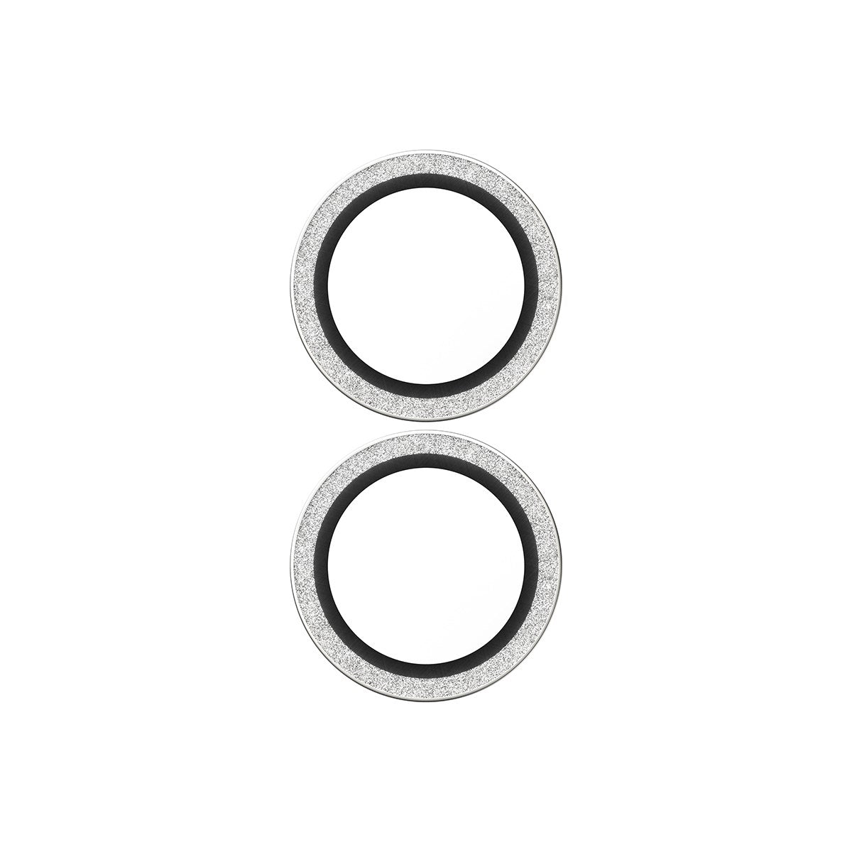 PanzerGlass® Hoops® Glitter Silber Kameraschutz iPhone 17 | iPhone 16 | 16 Plus